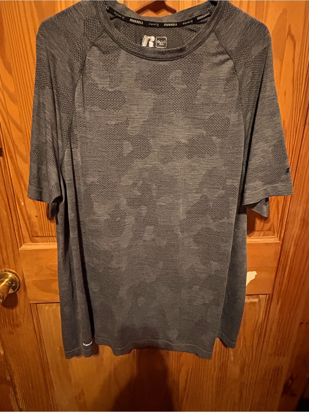 Russell Athletic Short Sleeve Performance Tee in Gray Camo